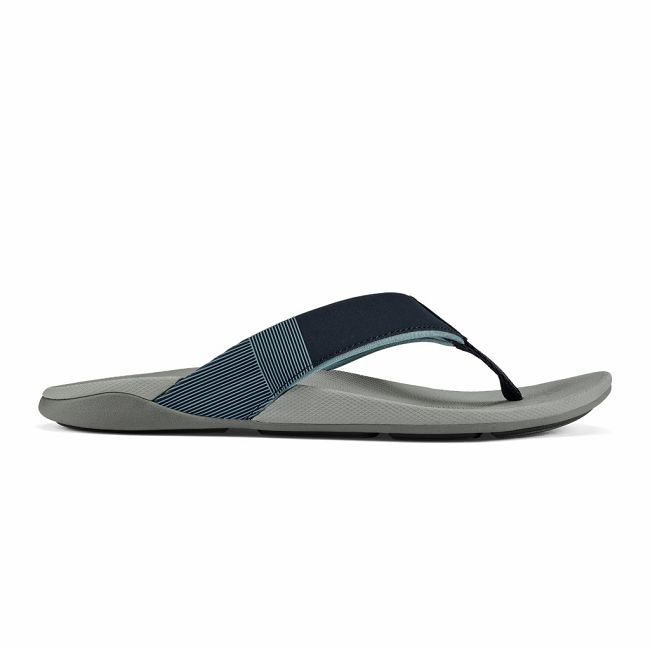 Sandalias Olukai Malanai - Chanclas Hombre Azules 20495-187